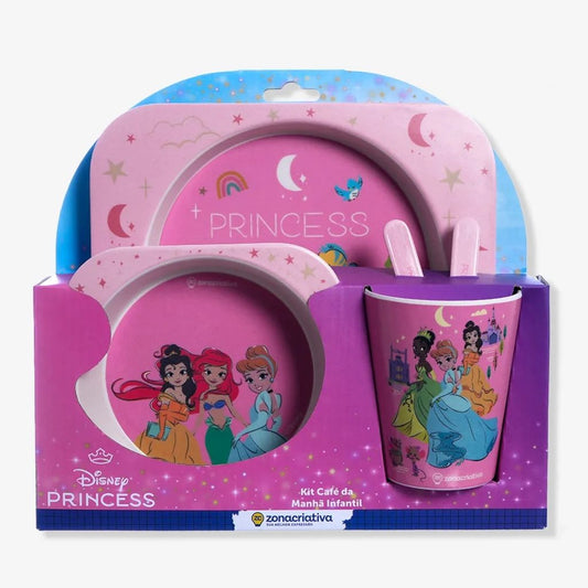 Kit Café da Manhã Infantil Princess Disney Zona Criativa