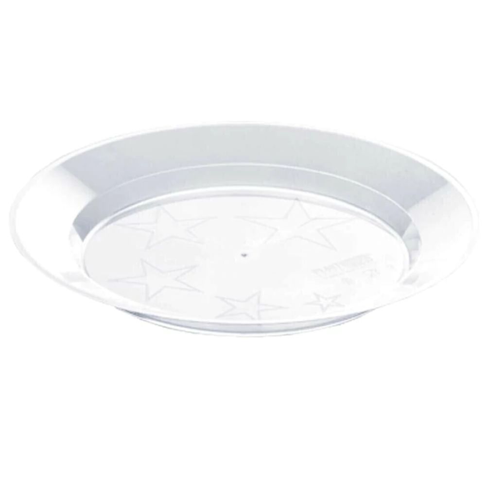 Prato Redondo em Acrílico 18cm com 10 Unidades Plastilânia