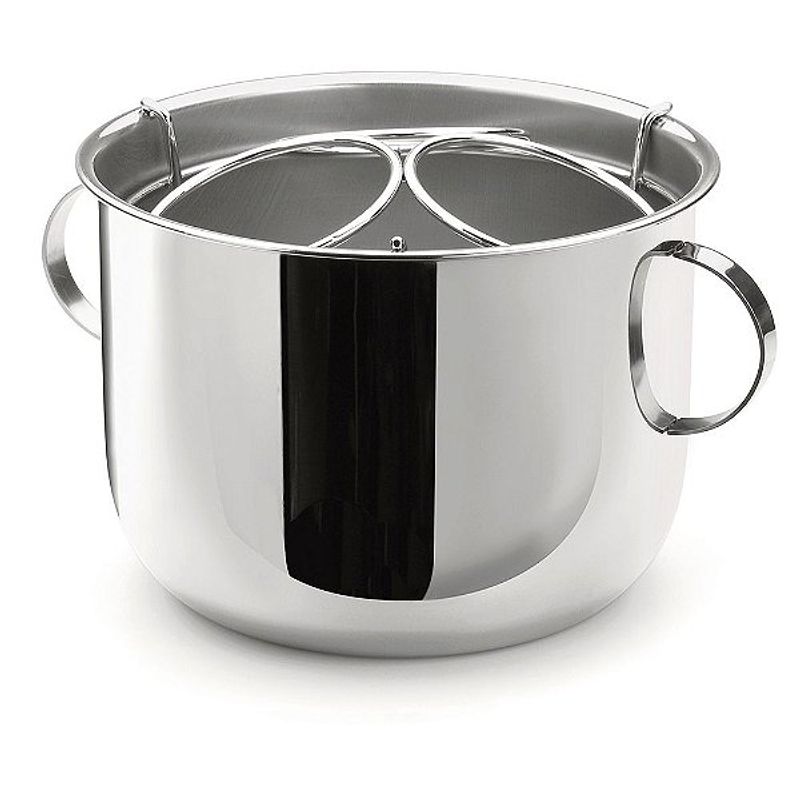 Champagneira com Alças e Grelha Separadora para 3 Garrafas Aço Inox 6L