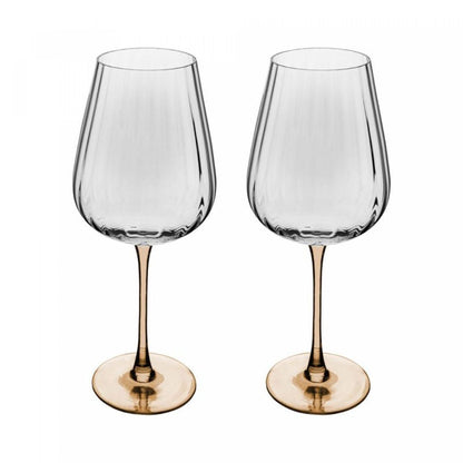 Conjunto de 2 Taças de VInho com Haste Ambar Classic 560ml