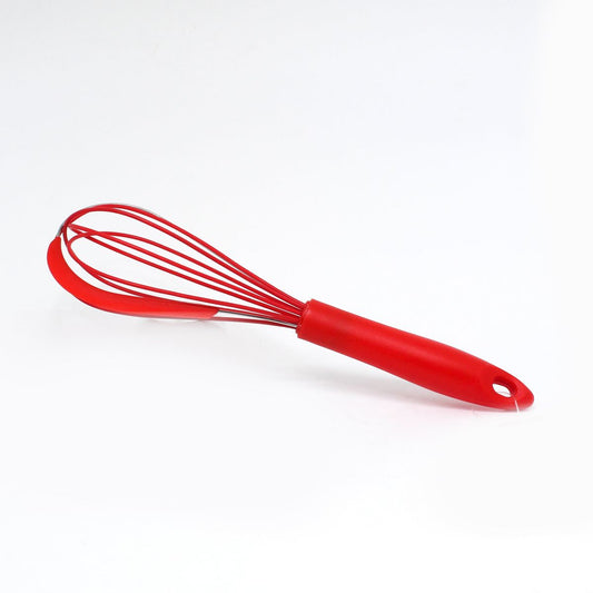 Batedor de Ovo Vermelho de Silicone 26cm