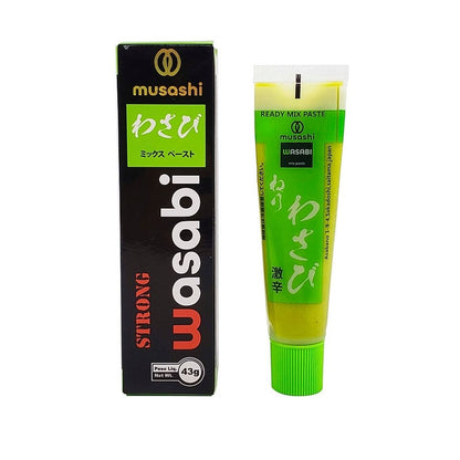 Pasta Wasabi Strong Musashi 43g para Sushi e Condimentos
