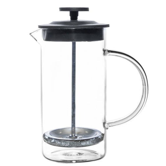 Cafeteira Francesa Com Prensa Em Vidro Com Tampa Preta 400ml Lyor