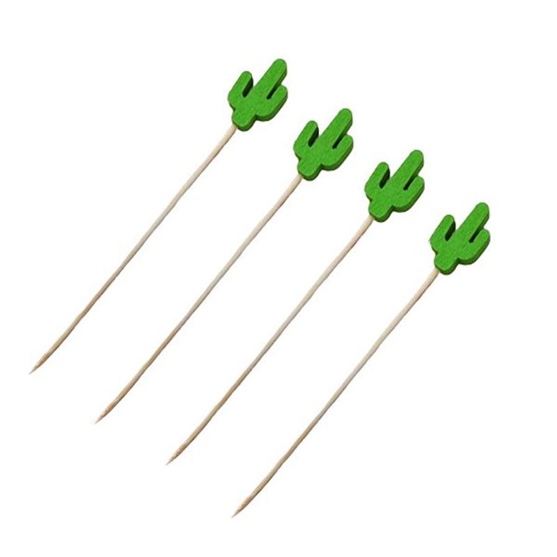Espeto De Bambu Para Petisco Cactus Com 20 Art Lille