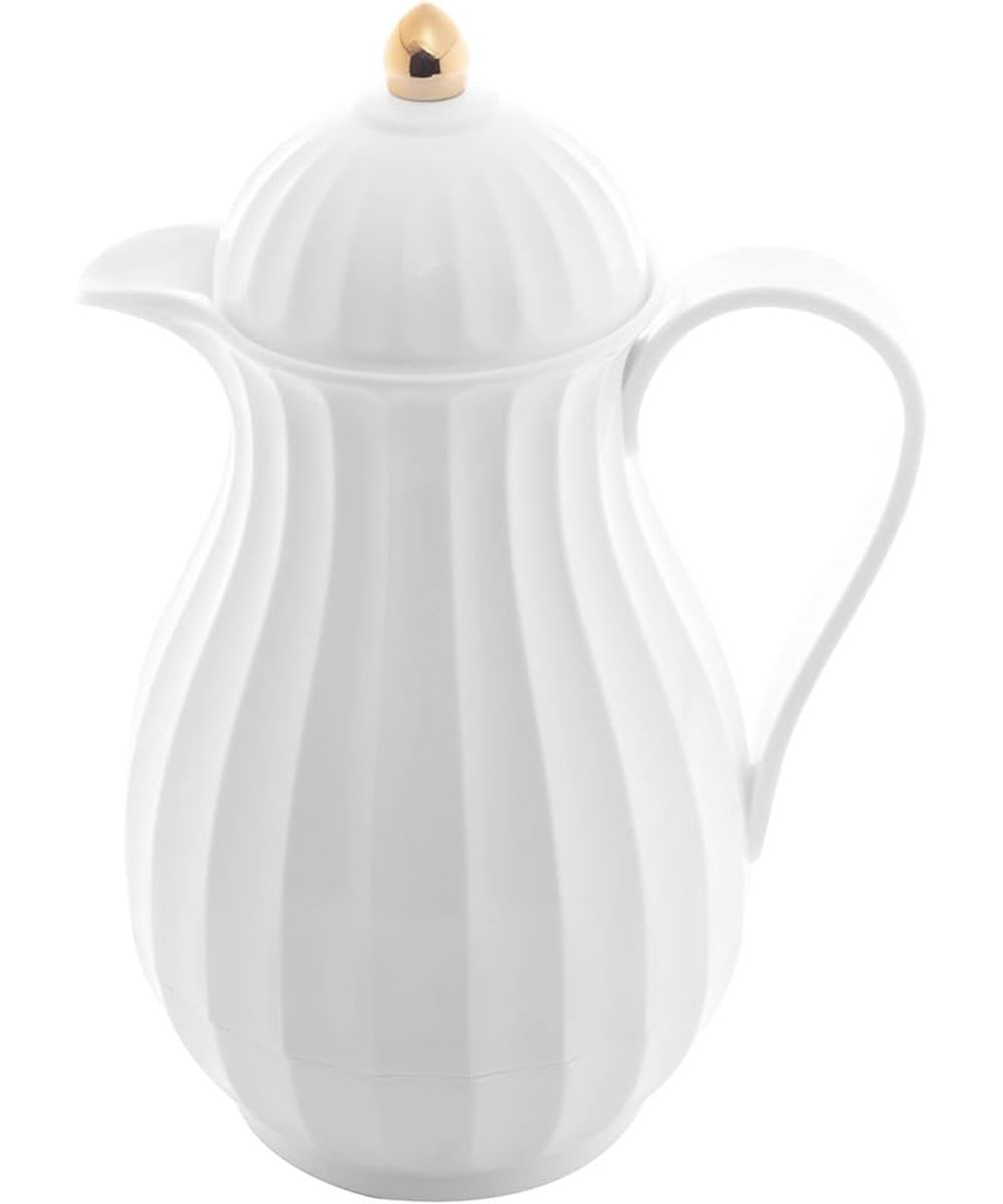 Garrafa Termica De Plastico Jumeirah Branca 1l Lyor