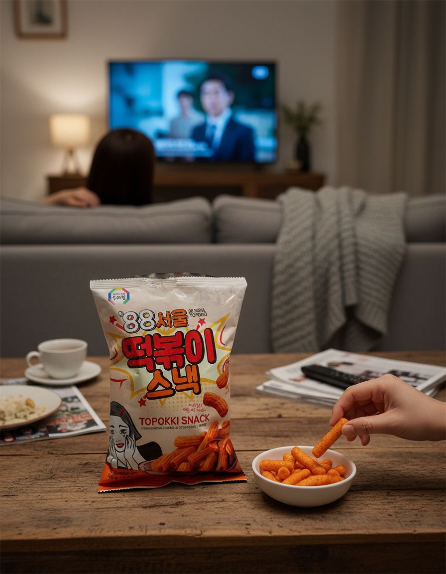 Salgadinho de Arroz Doce e Picante Topokki 130g Surasang