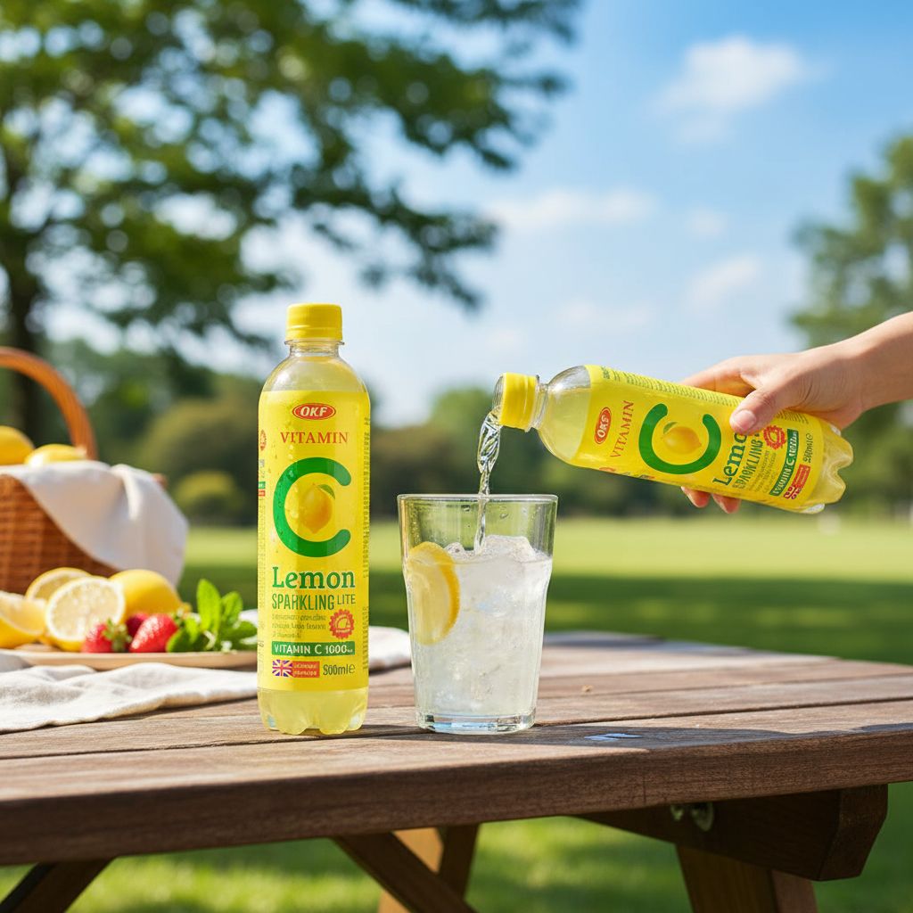 Refrigerante Vitamina C Sabor Limão 500ml OKF