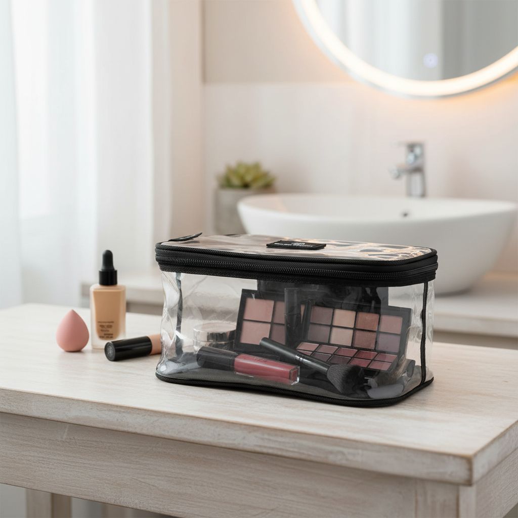 Necessaire Crystal com Porta Transparente Klass Vough