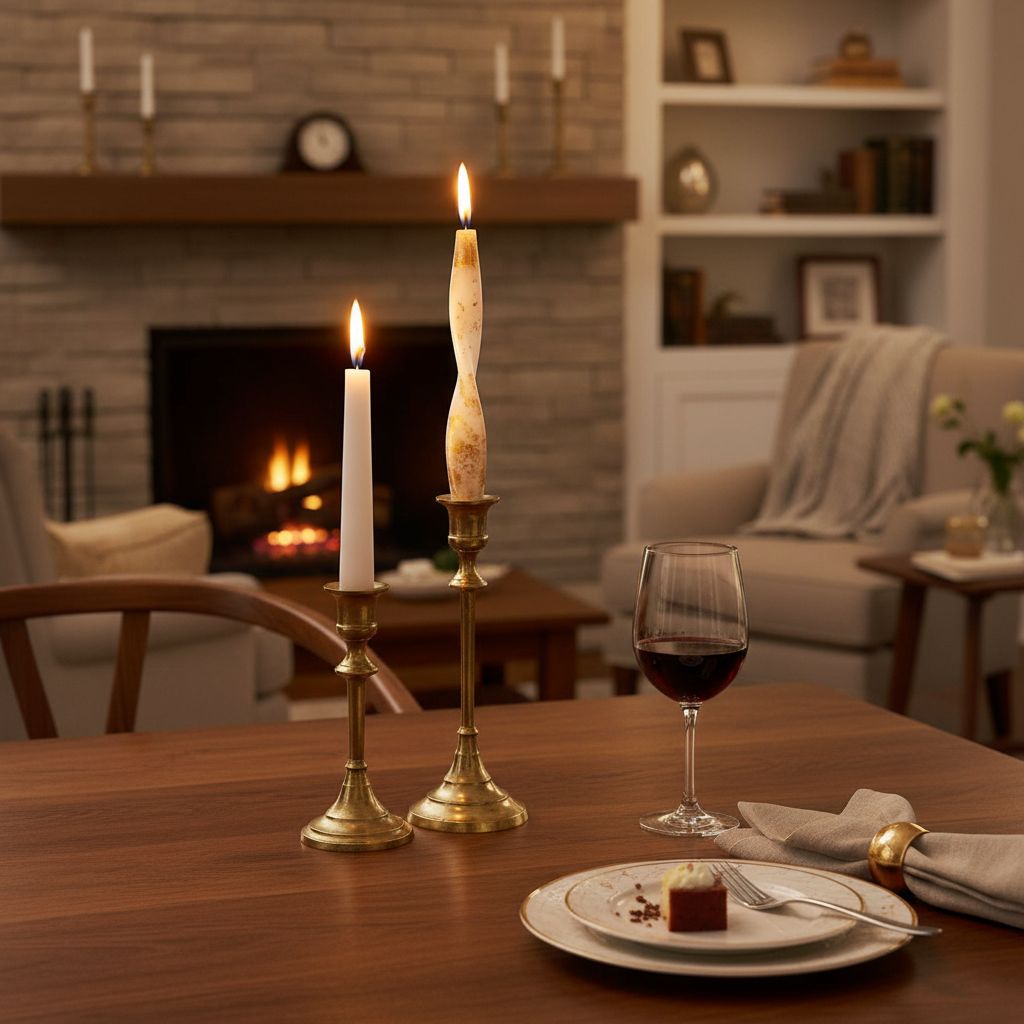 Vela Palma Pequena Branca e Ouro Loja das Velas