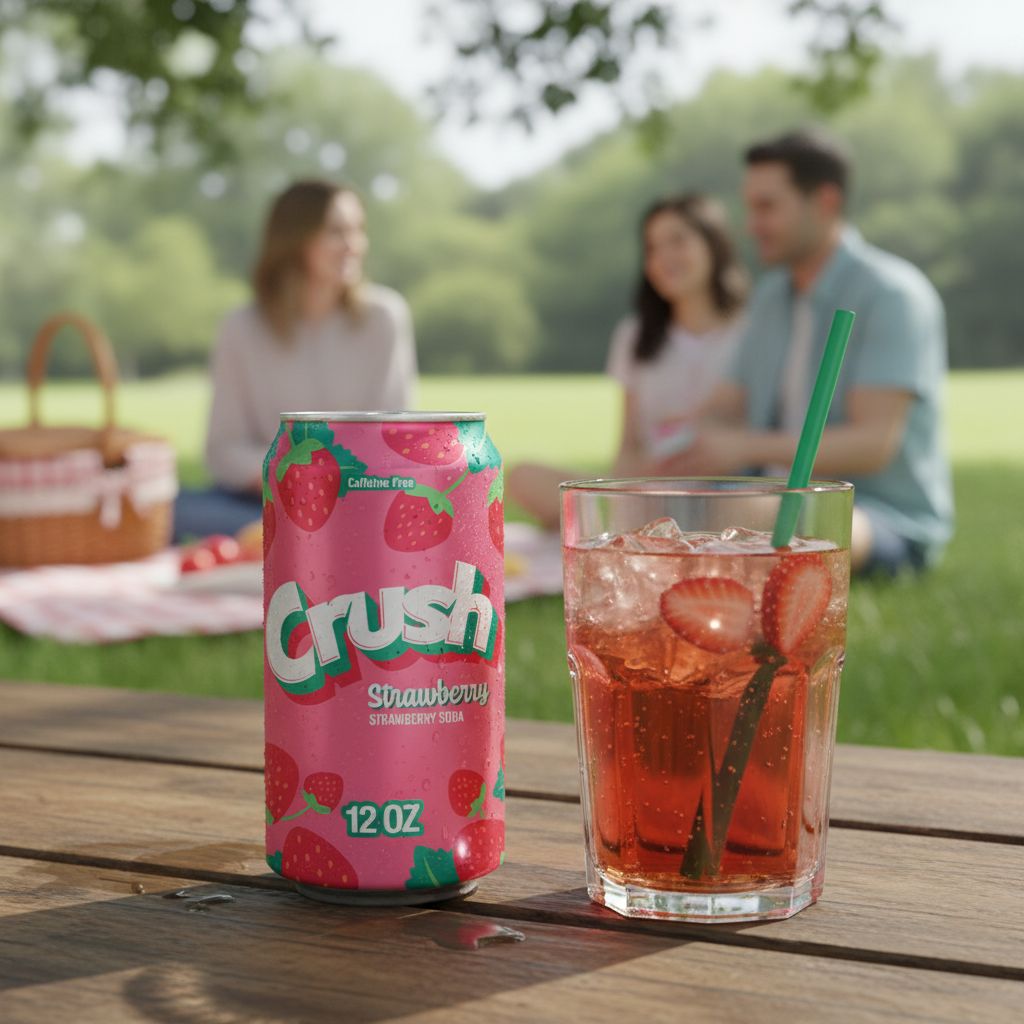 Refrigerante Strawberry 355ml Crush