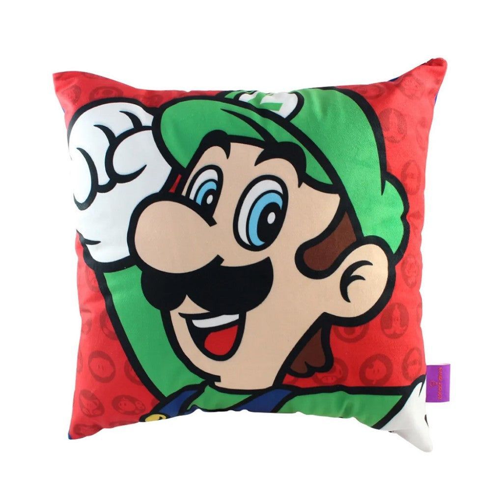 ALMOFADA FIBRA VELUDO 40X40CM SUPER MARIO 10063797 ZONA CRIATIVA