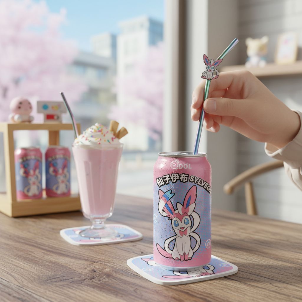 Refrigerante Sabor Ameixa Pokémon 330ml Qdol