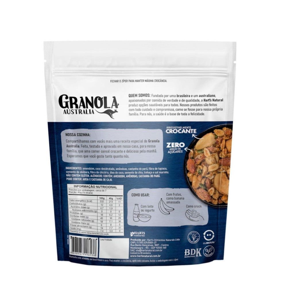 GRANOLA AUSTRALIA KETO PACOCA 300G HARTS NATURAL