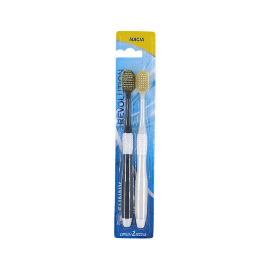 Kit-2 Escovas Arredondo Super Macio Pequeno Bx202 Sunny