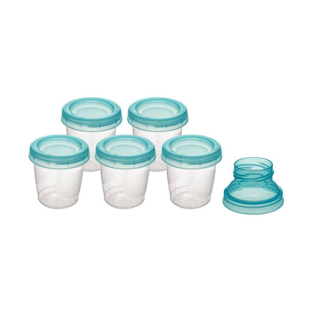 Kit 6 Potes para Armazenar Leite Materno Buba