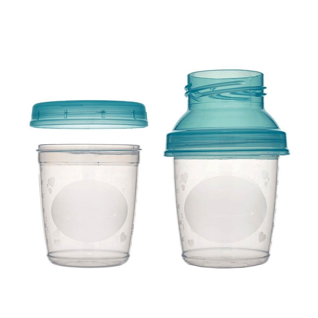 Kit 6 Potes para Armazenar Leite Materno Buba