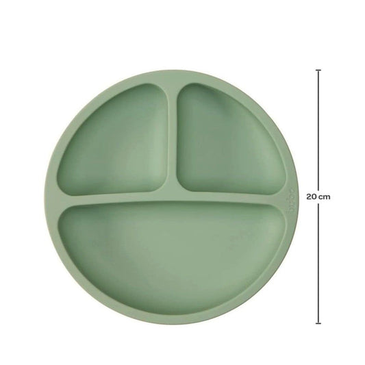 Pratinho em Silicone com Ventosa Verde