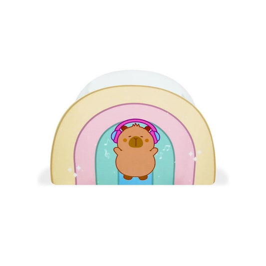 Porta Caneta Duplo Capivara Arco Iris