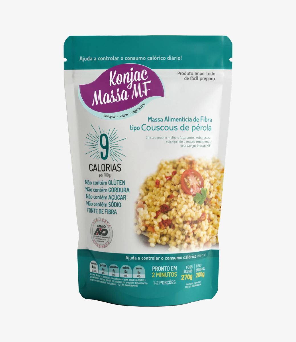 Massa Konjac Tipo Couscous de Pérola 270g Konjac Massa MF