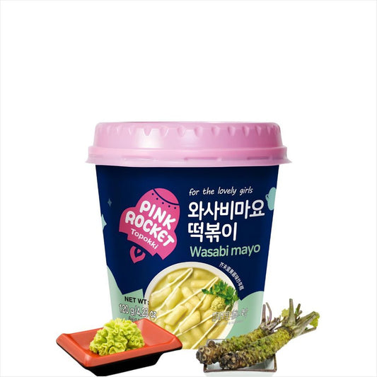 Topokki Sabor Maionese Com Wasabi 120g Pink Rocket