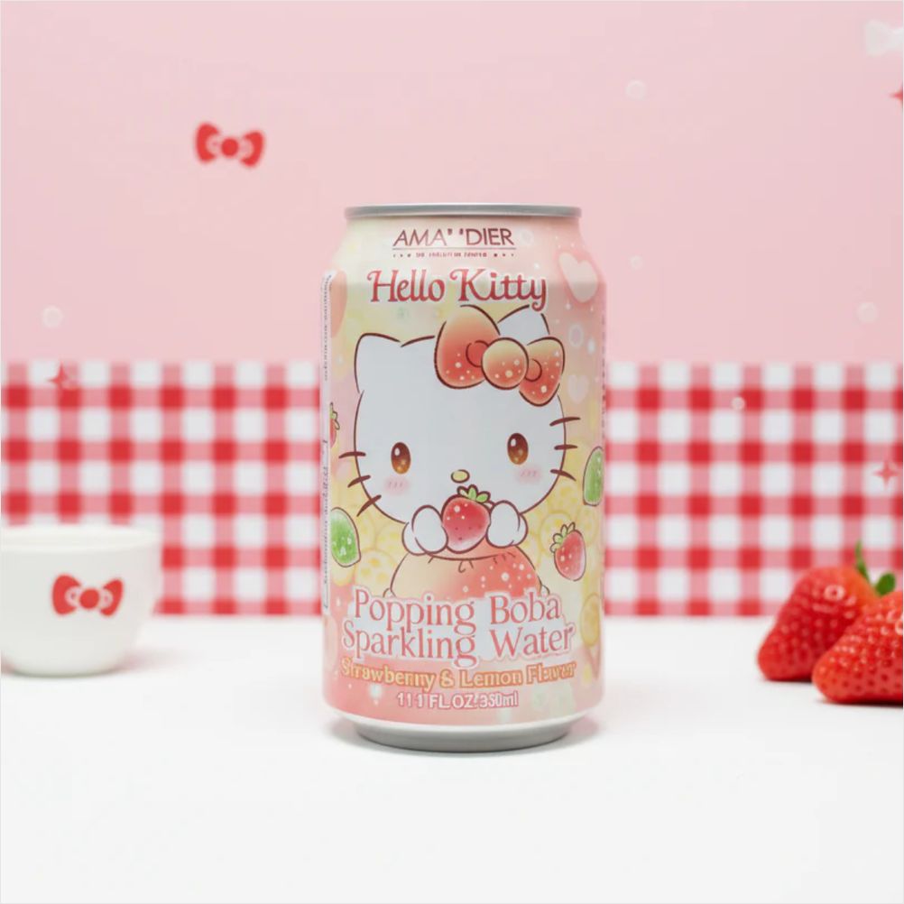 Refrigerante Sabor Morango e Limão Hello Kitty 330ml