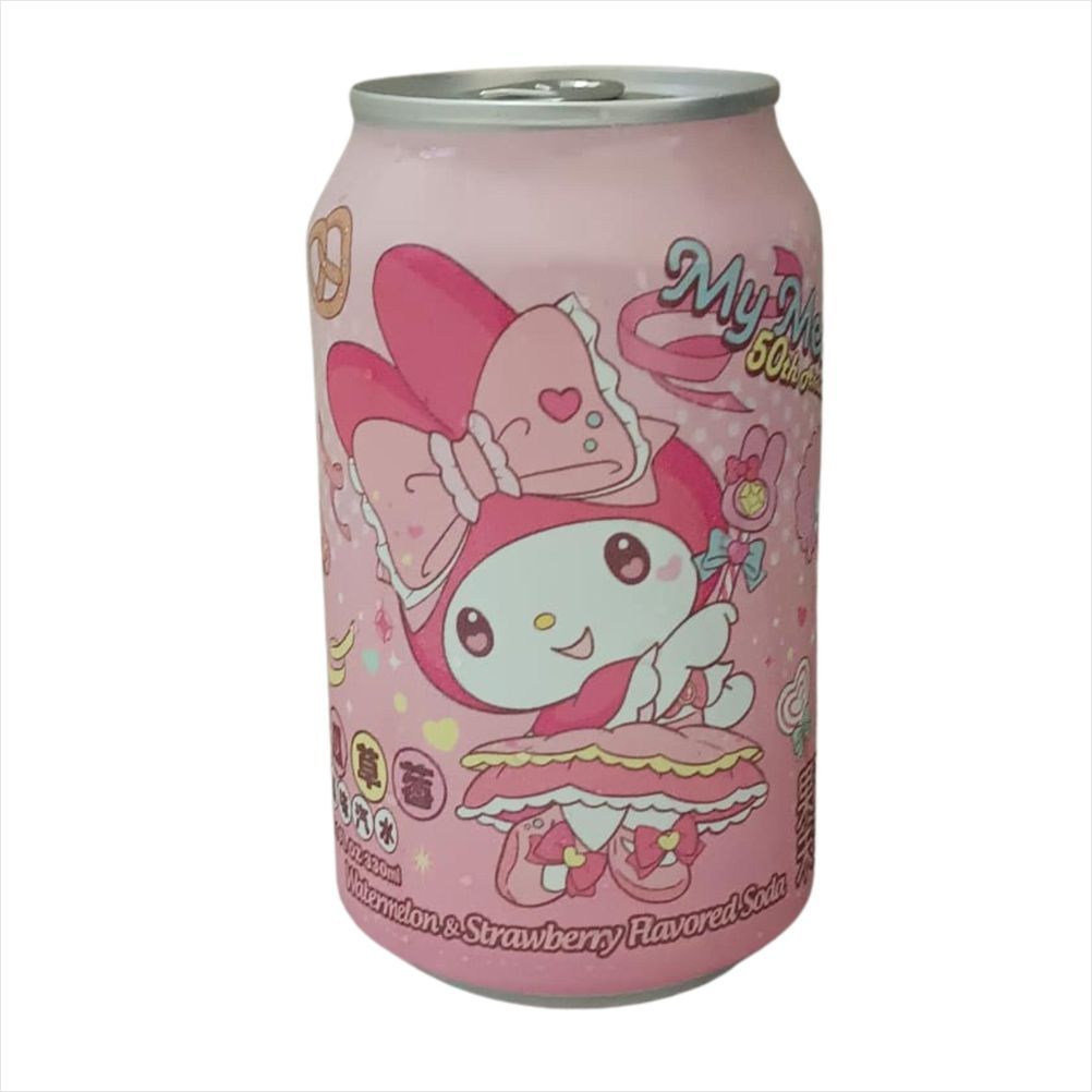Refrigerante Sabor Melancia e Morango Hello Kitty 330ml