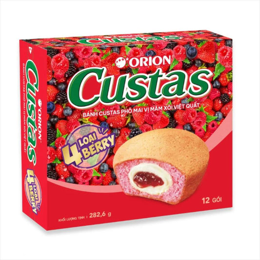 Bolo com Recheio Cremoso Sabor Frutas Vermelhas Tipo Custard 282,6g Orion