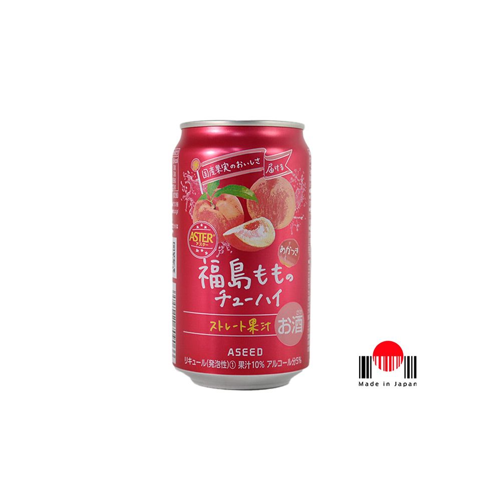 Bebida Chuhai Aseed Fukushima Momo 350ml