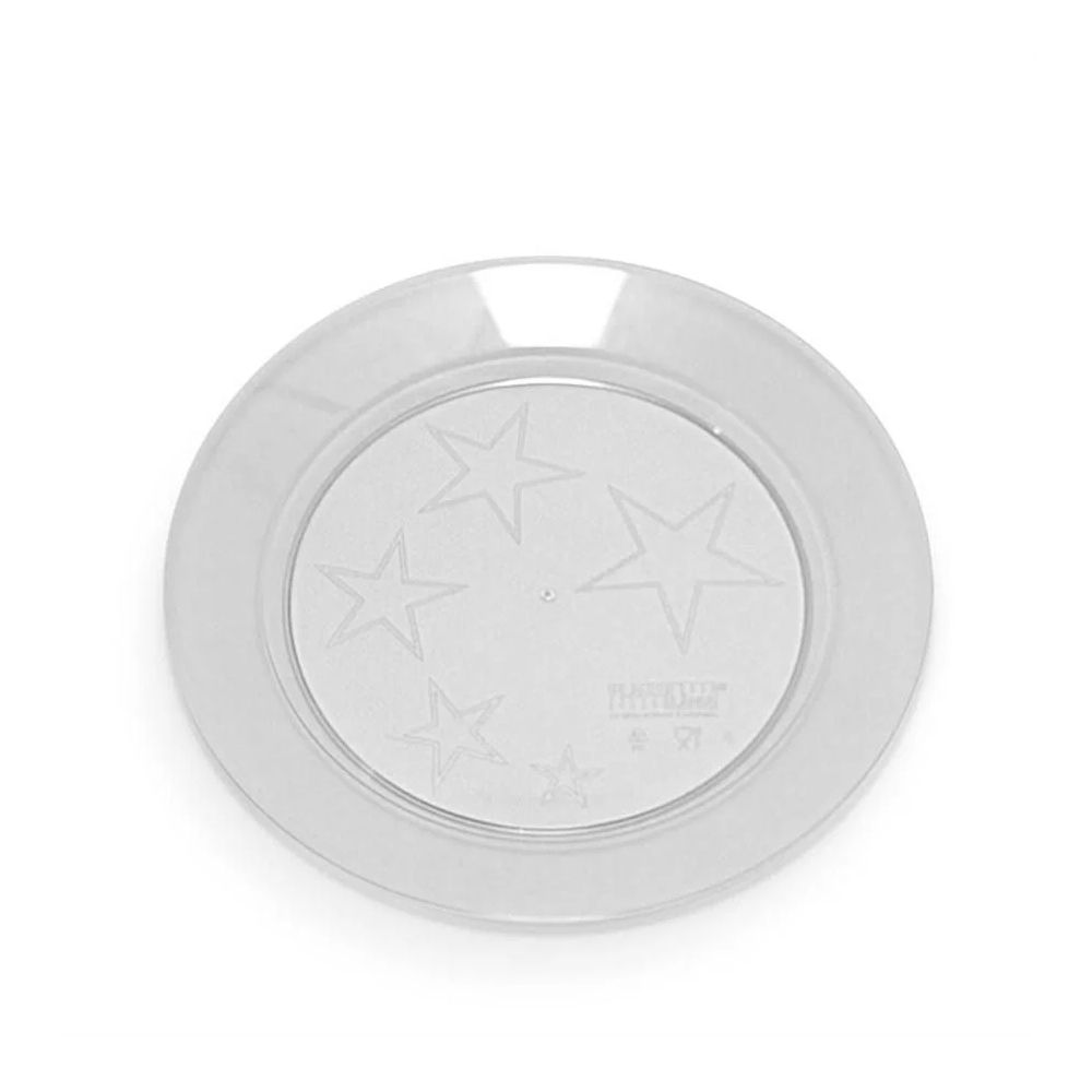 Prato Redondo em Acrílico 15cm com 10 Unidades Plastilânia