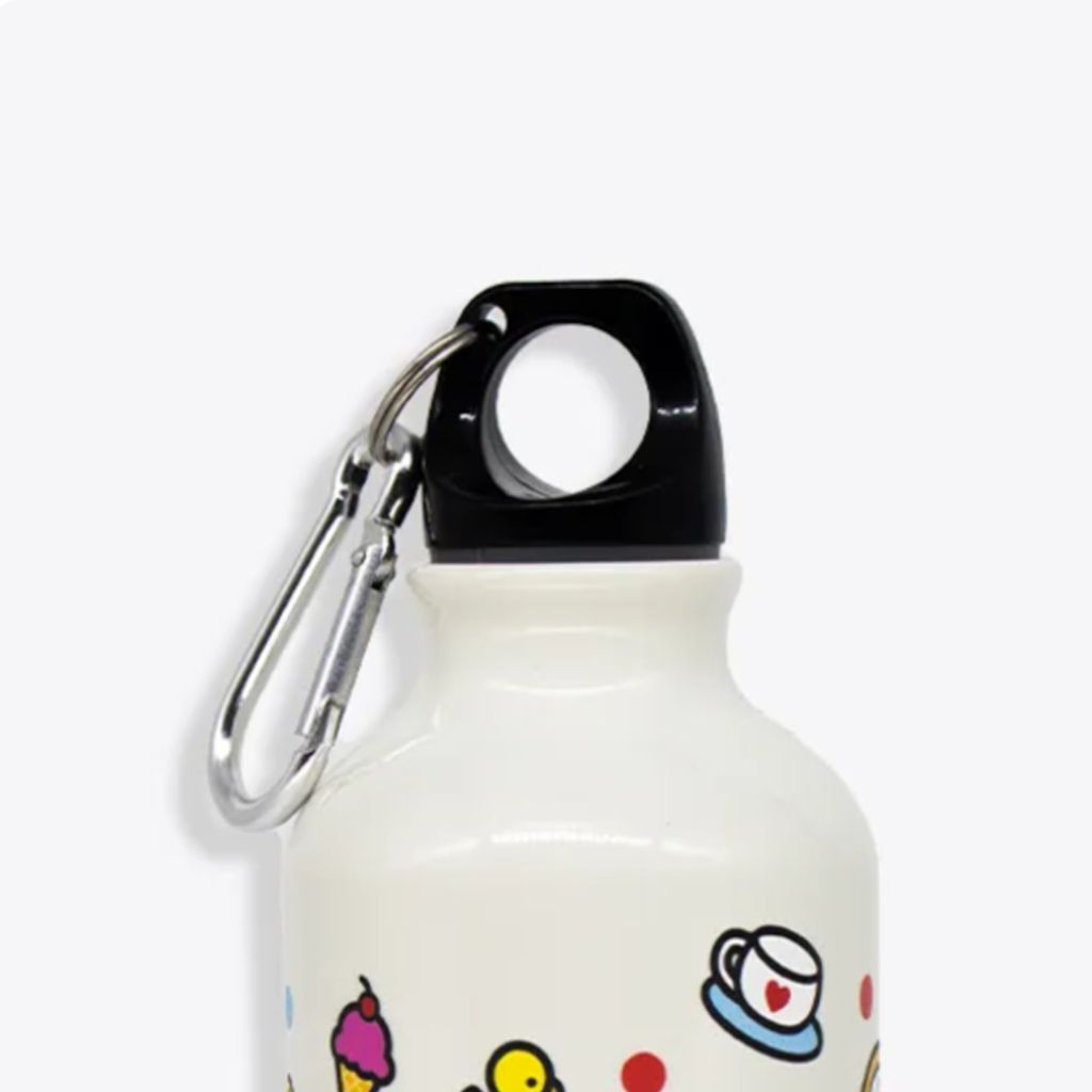 Garrafa de Alumínio com Mosquetão Hello Kitty 500ml Zona Criativa