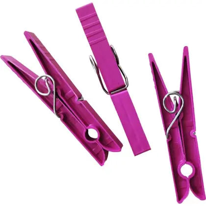 Prendedor de Roupa Plástico Colorido com 12 Unidades Theoto