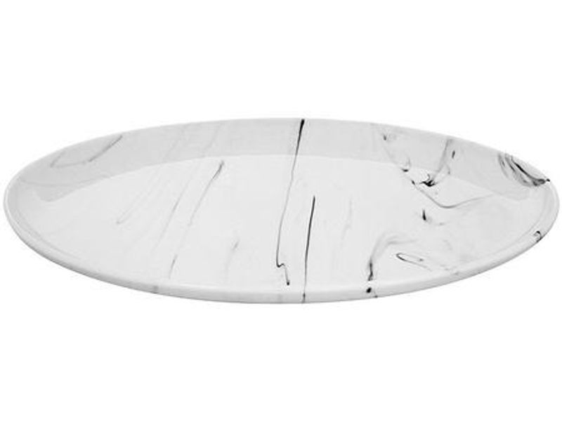 Travessa Oval Porcelana Marble 30,5cm