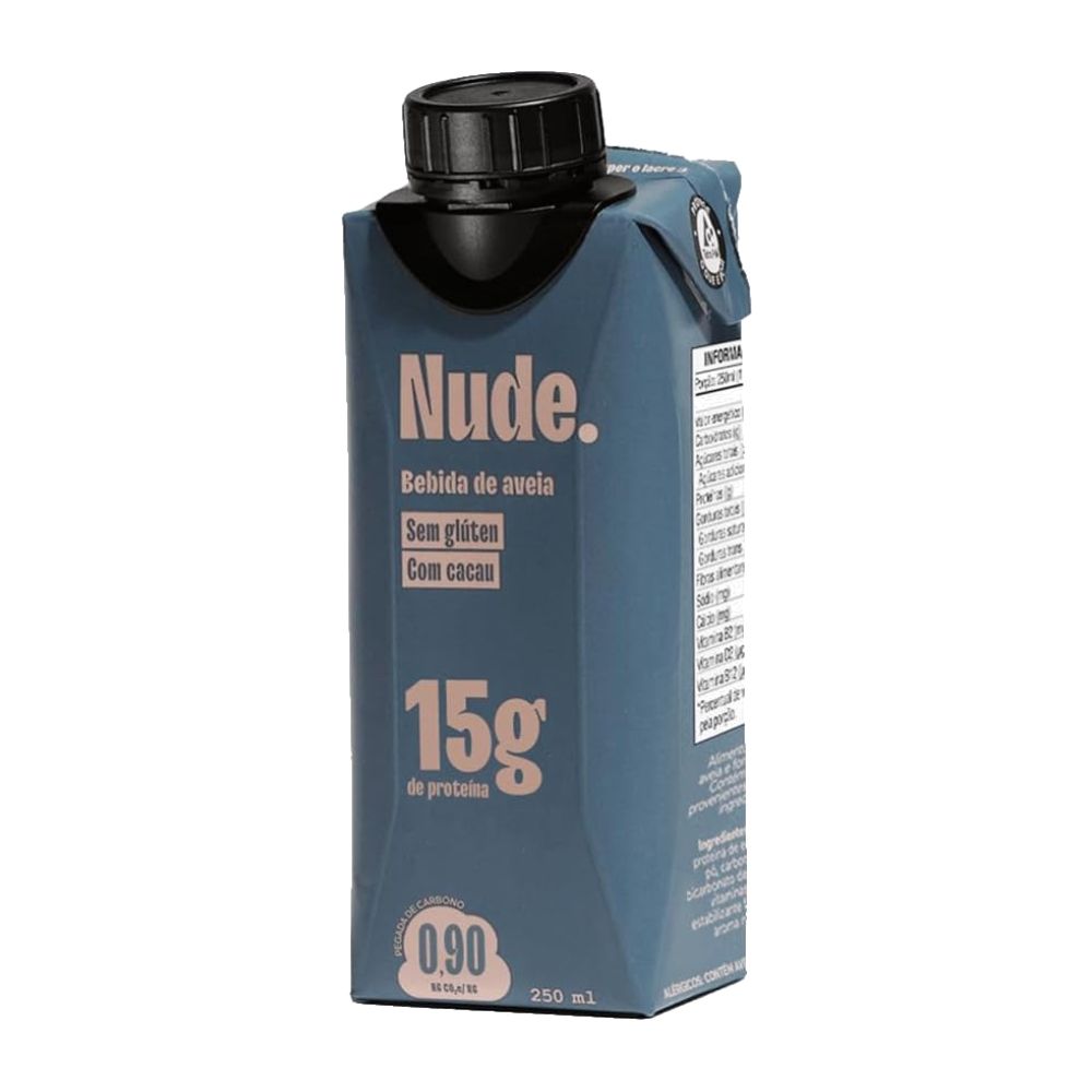 Bebida de Aveia Proteica com Cacau 250ml Nude