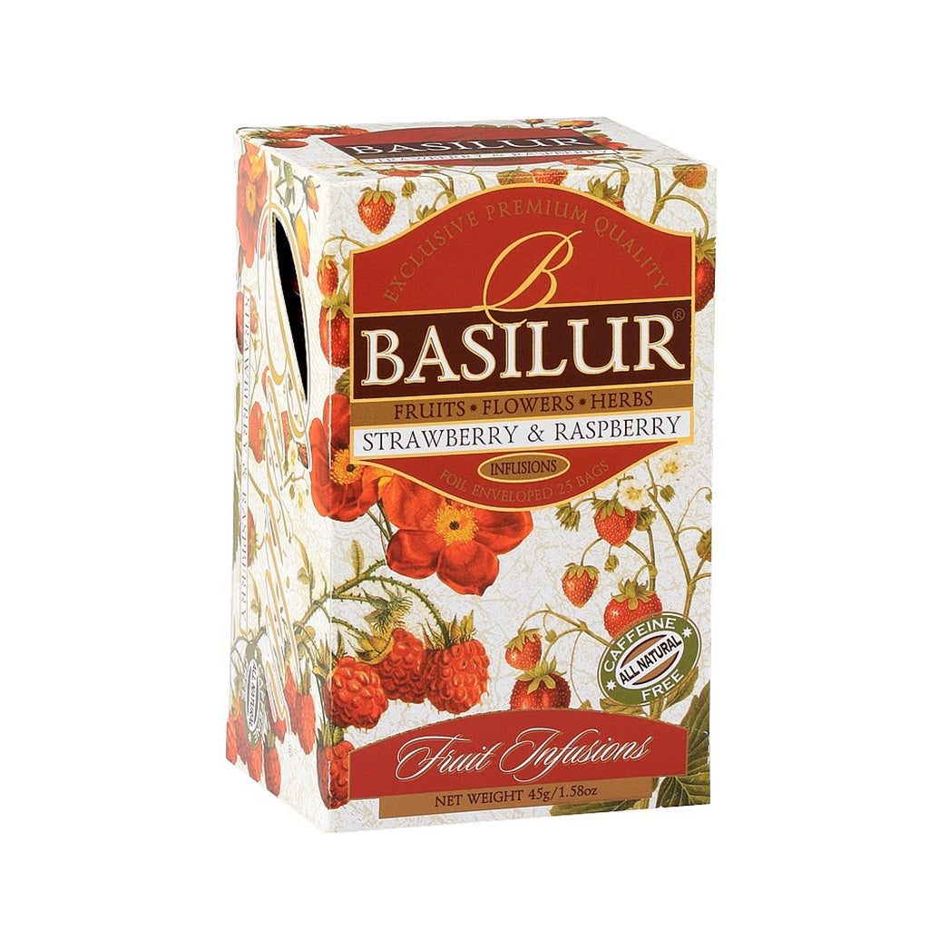 Chá Preto de Morango e Framboesa 45g Basilur