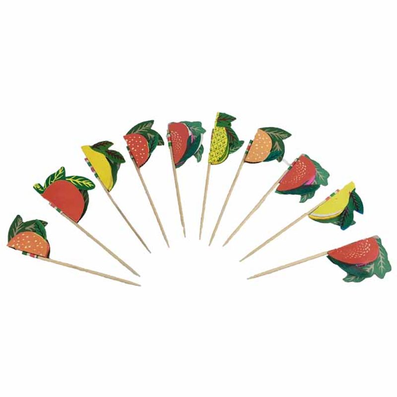 Enfeite Decorativo Topper Frutas Diversas Com 10 Art Lille