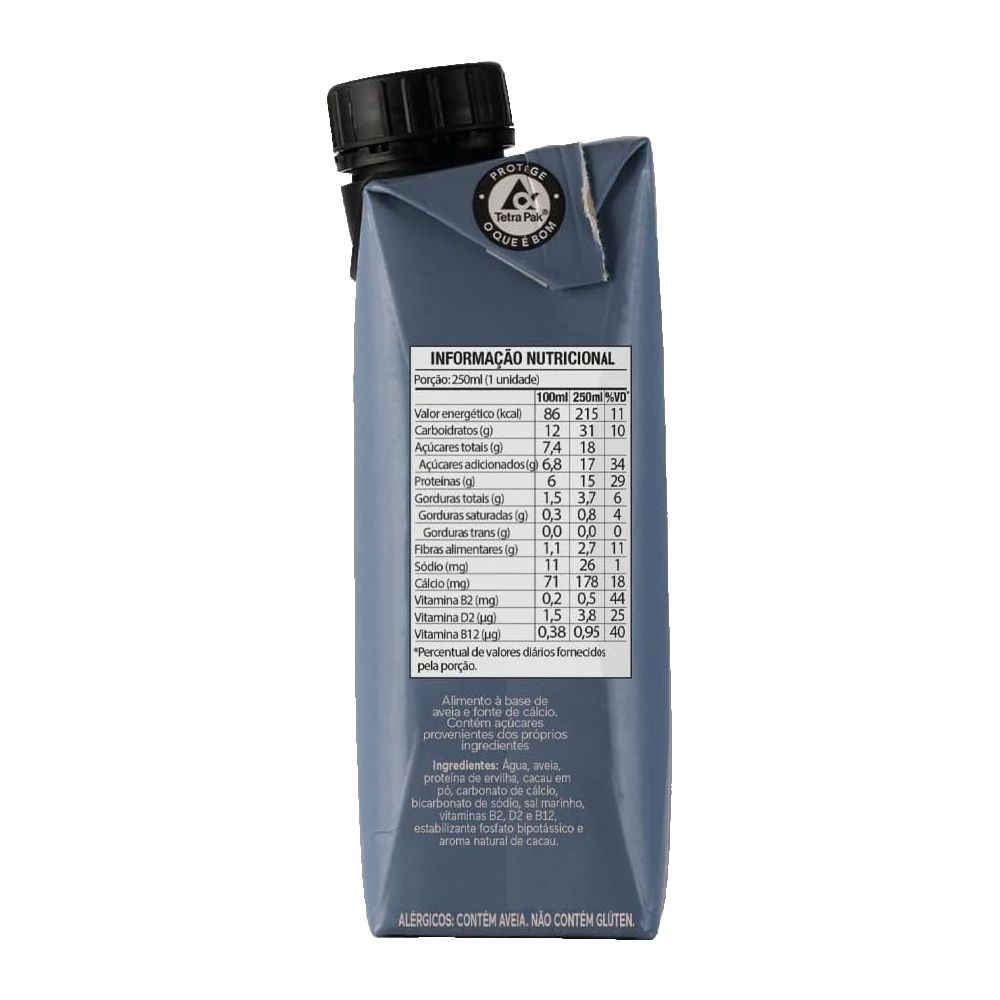 Bebida de Aveia Proteica com Cacau 250ml Nude