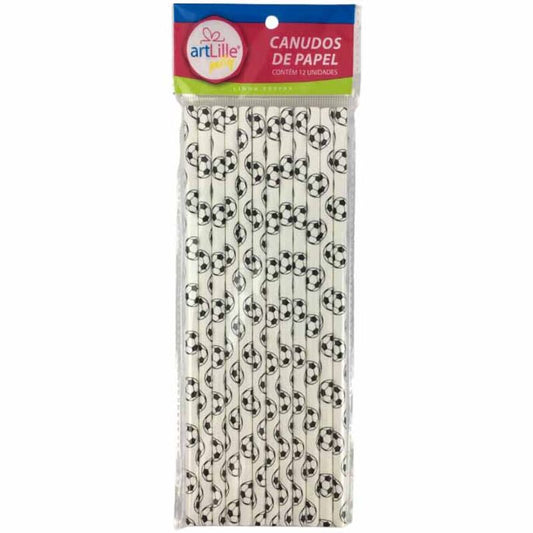 Canudo De Papel Com 12 Art Lille