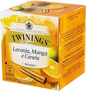 Chá Laranja, Manga e Canela com 10 Sachês 18g Twinings