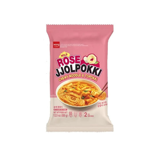 Massa de Arroz com Macarrão Molho Rosé Jjolppokki 355g Wang