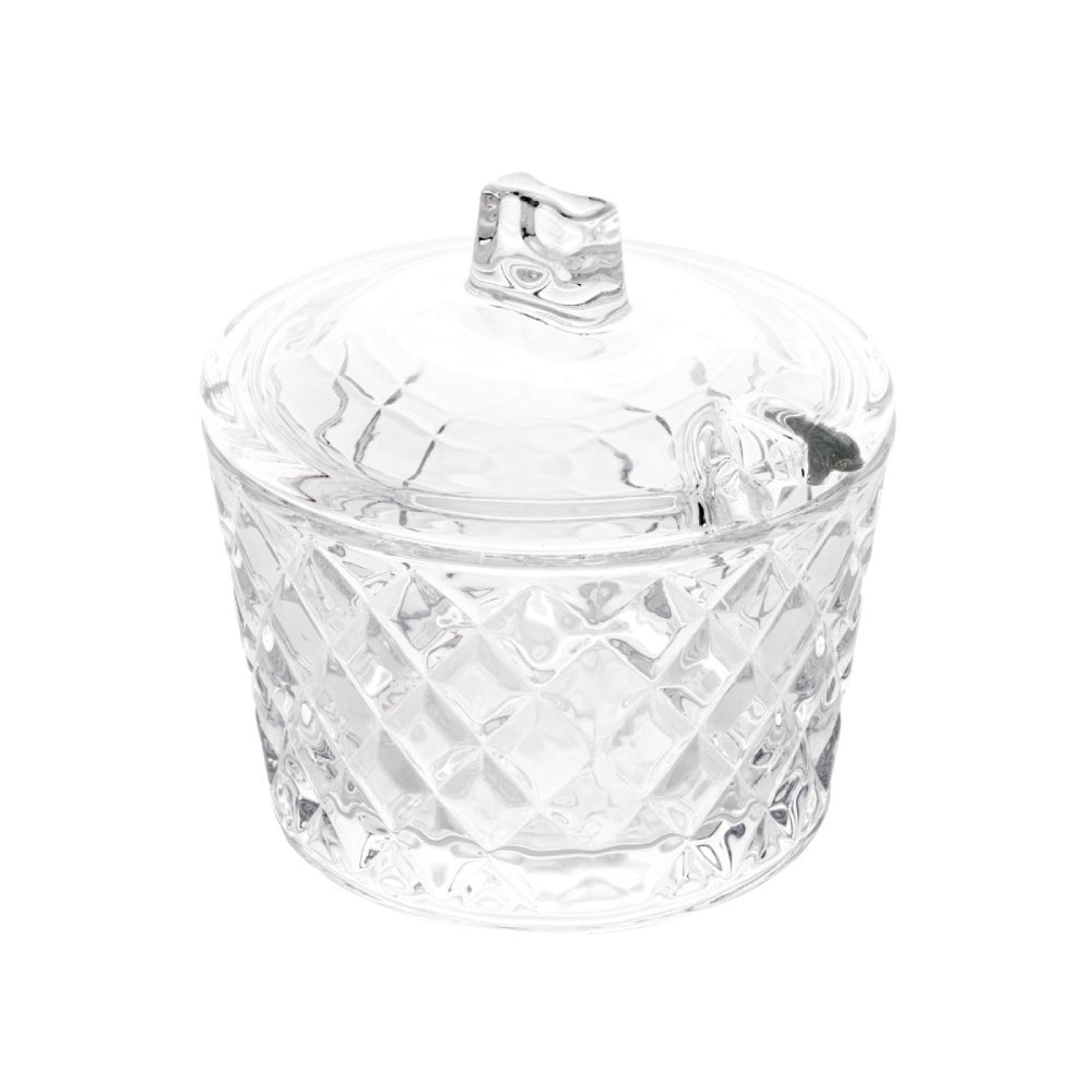 Açucareiro de Cristal Diamante 10x10cm