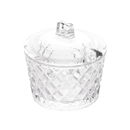 Açucareiro de Cristal Diamante 10x10cm