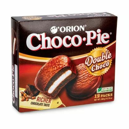 Alfajor Choco Pie Double Choco Orion 360g com 12 Unidades
