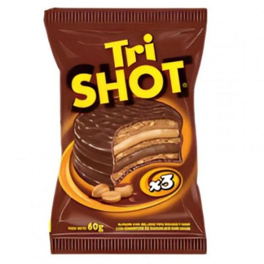 Alfajor Mousse e Amendoim Cobertura de Chocolate 60g