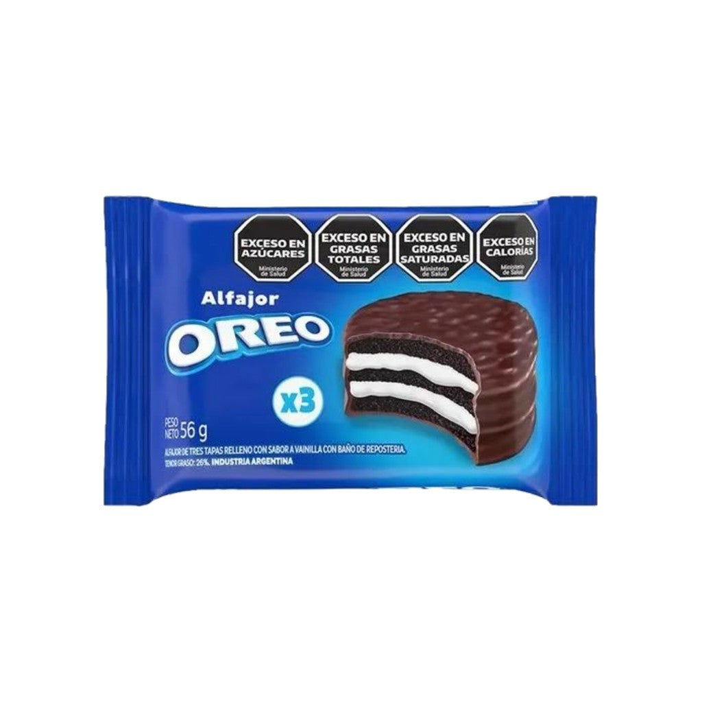 Alfajor Triplo Sabor Baunilha com Cobertura de Chocolate 56g Oreo
