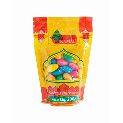 Amêndoa Confeitada Colorida Kamal 200g - Sem Glúten