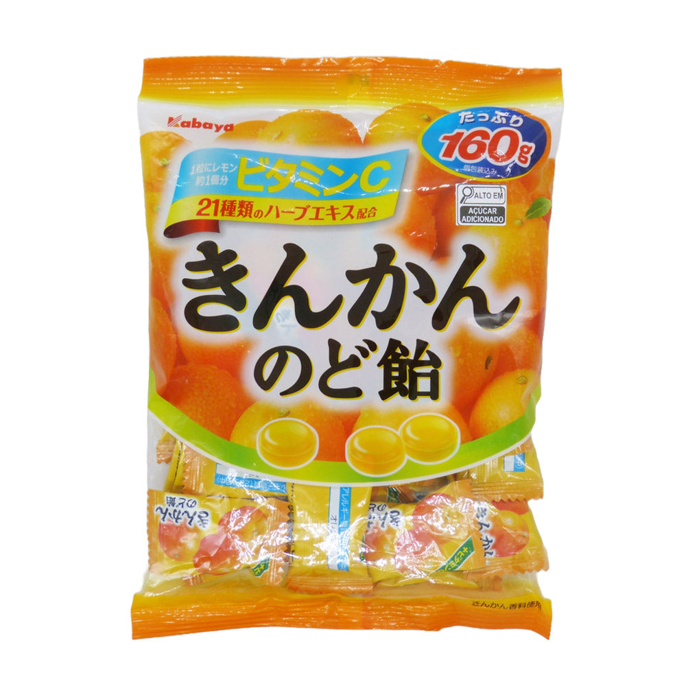 Bala de Menta Sabor Laranja Kinkan 160g