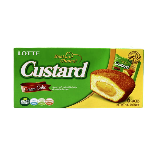 Bolo de Creme Custard 138g Lotte