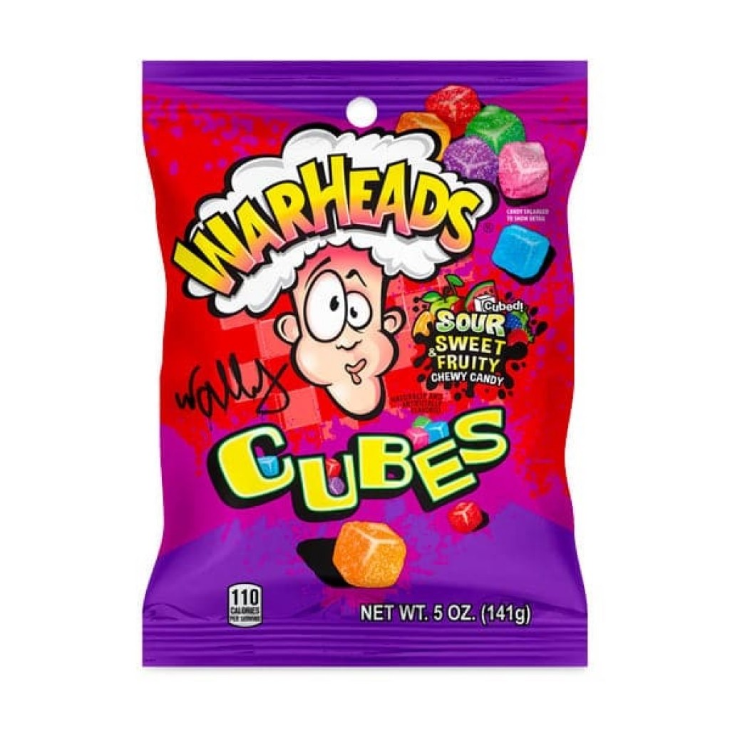 Bala Azeda Mastigável Cubes 141g Warheads
