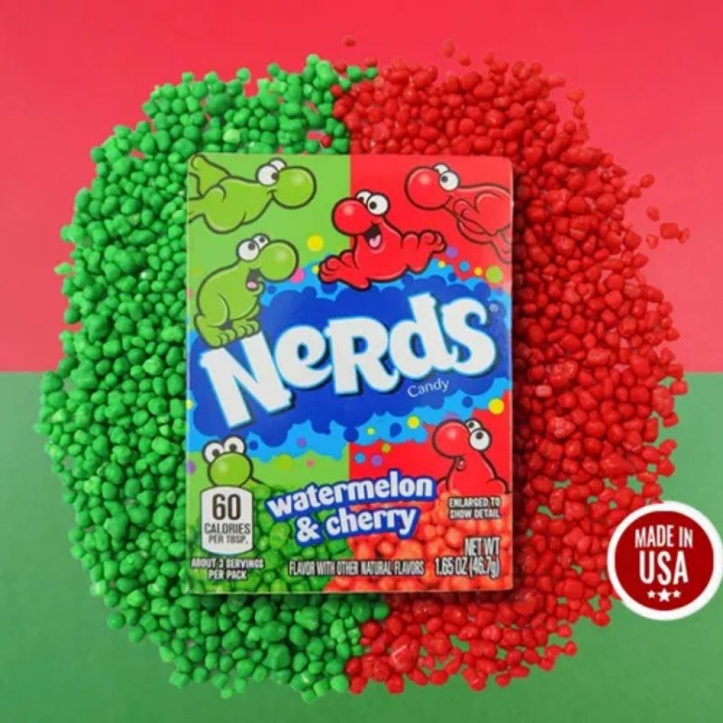 Bala Cereja Melancia 46,7g Nerds
