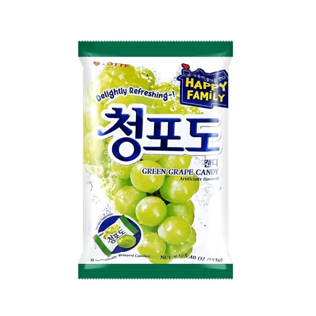 Bala Coreana Sabor Uva Verde 153g Lotte